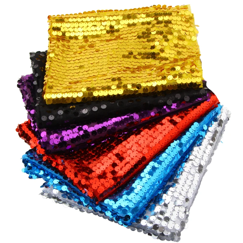 9 мм с сияющими блестками Блёстки Ткань полиэстер вышитые метр tissus для шоу платье