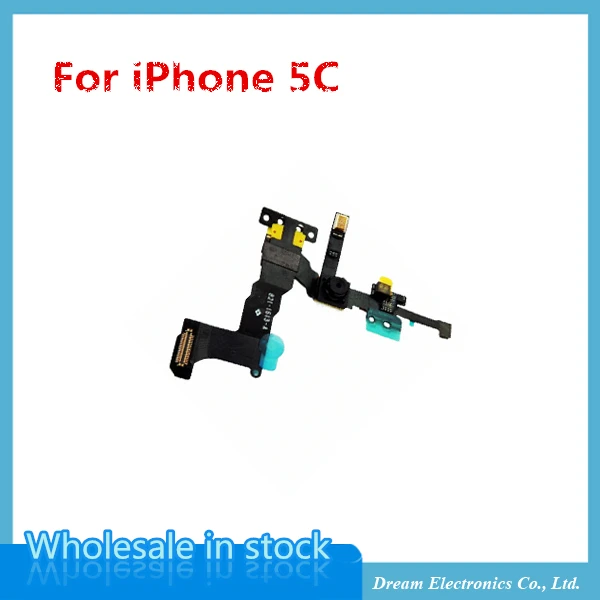 

MXHOBIC 10pcs/lot High Quality Front Camera with Proximity Light Sensor Flex Cable for iPhone 5C free shipping