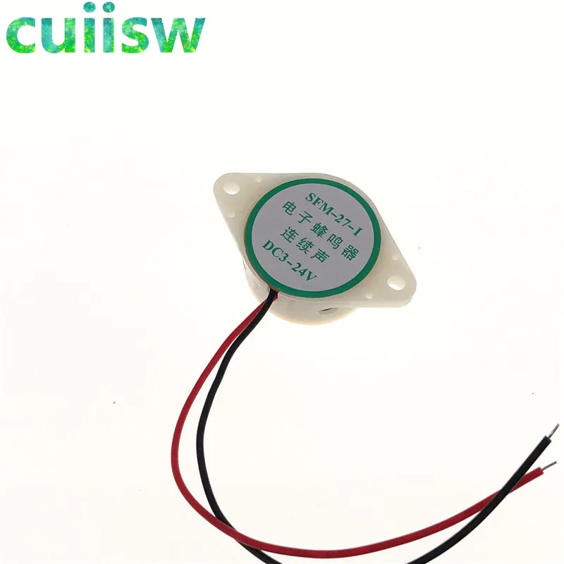 5PC/Lot 95DB Alarm High-decibel 3-24V 12V Electronic Buzzer Beep Intermittent Continuous for Arduino SFM-27 | Электронные