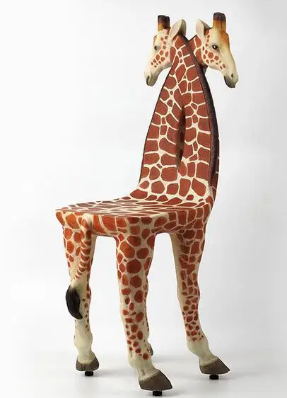 Стул с изображением жирафа для всей семьи уличного сада|garden outdoor|garden stoolgarden animals |