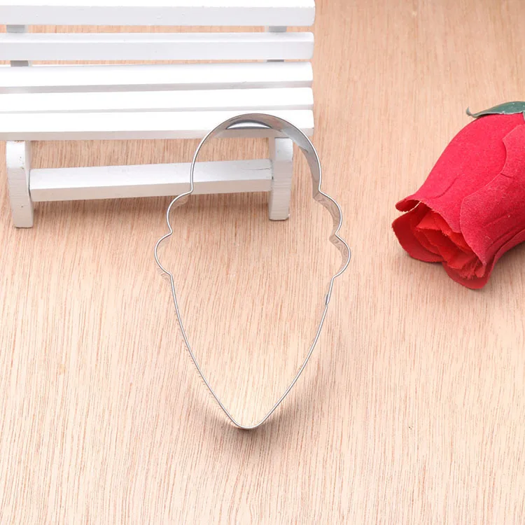 Абрикос 1 шт. Нержавеющая сталь мороженое Форма трафареты для нарезки печенья