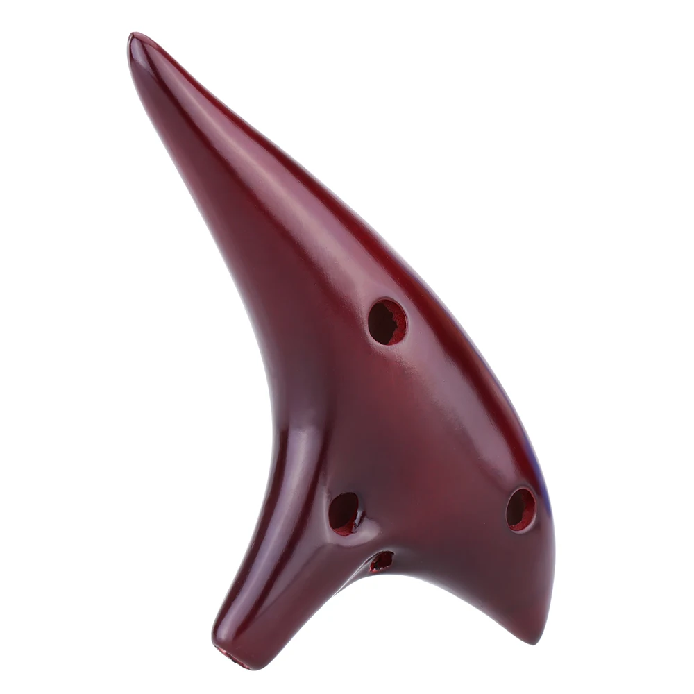 Керамическая подводная лодка Ocarina Flute Alto C с 12 отверстиями Дымчатая музыкальный