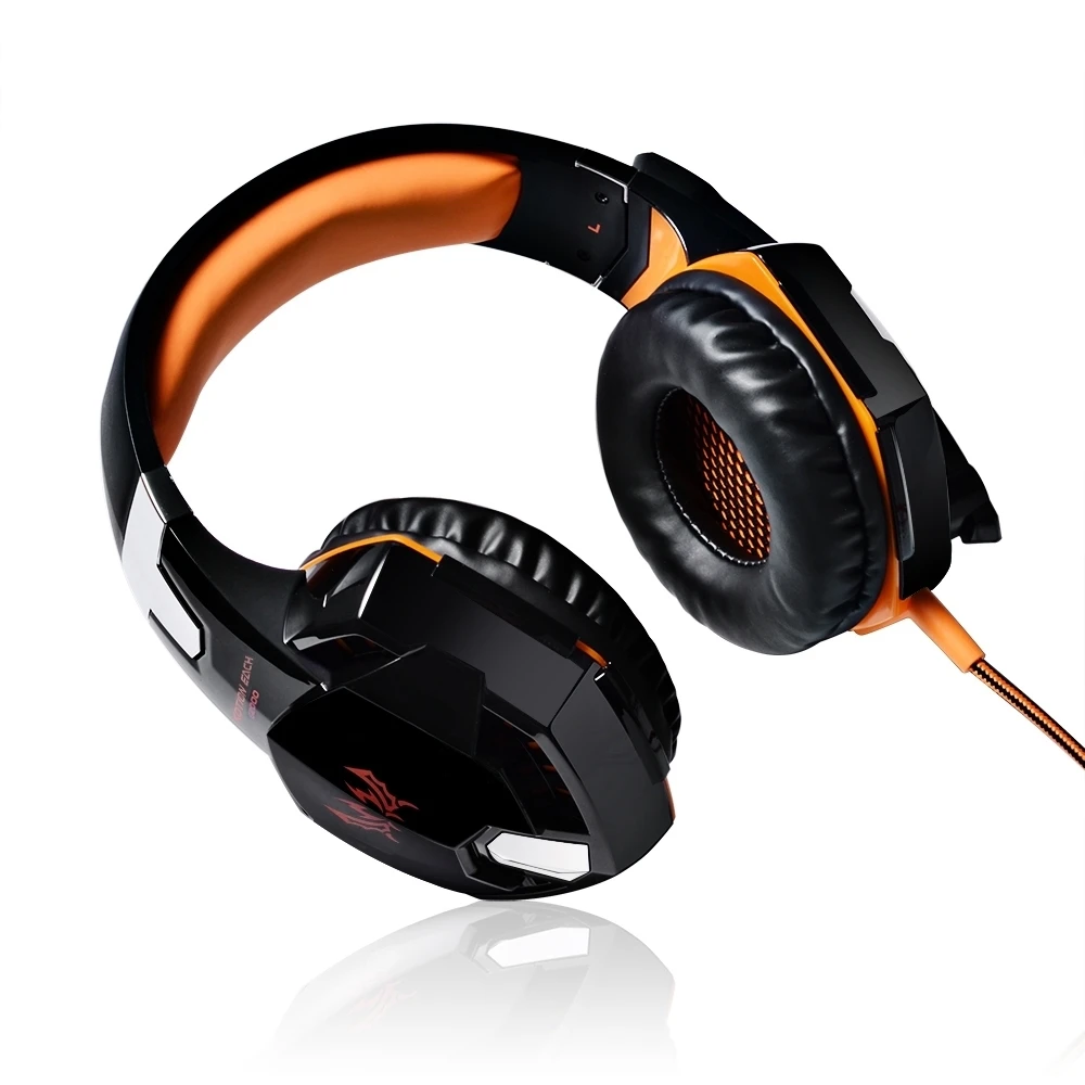 Kotion каждый G2000 игровой гарнитуры проводные наушники Gamer наушников С микрофоном LED