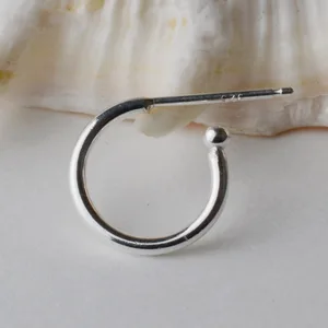 Женские серебряные сережки-Крючки с штифтом, однотонные, для самостоятельного изготовления сережек, 1 пара, с застежкой-штифтом