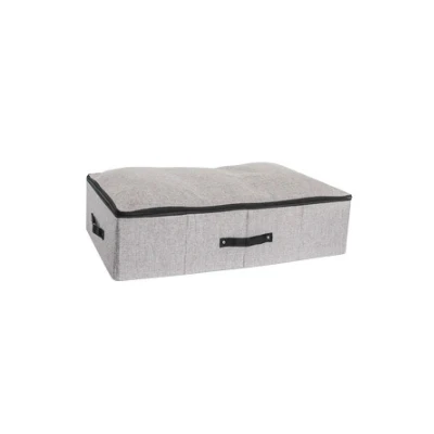 Dark Gray Хлопковые льняные сумки для хранения, одеяло, чехол для одежды, органайзер для шкафа на молнии, сортировочный чехол, аксессуары для шкафа - Цвет: Dark Gray