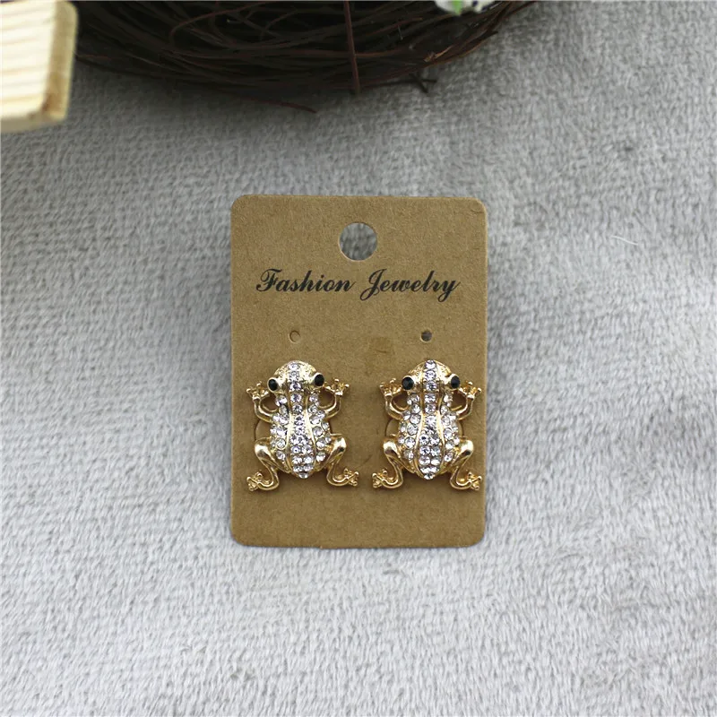 Новые инкрустированные полудрагоценные серьги в японском и корейском стиле виде