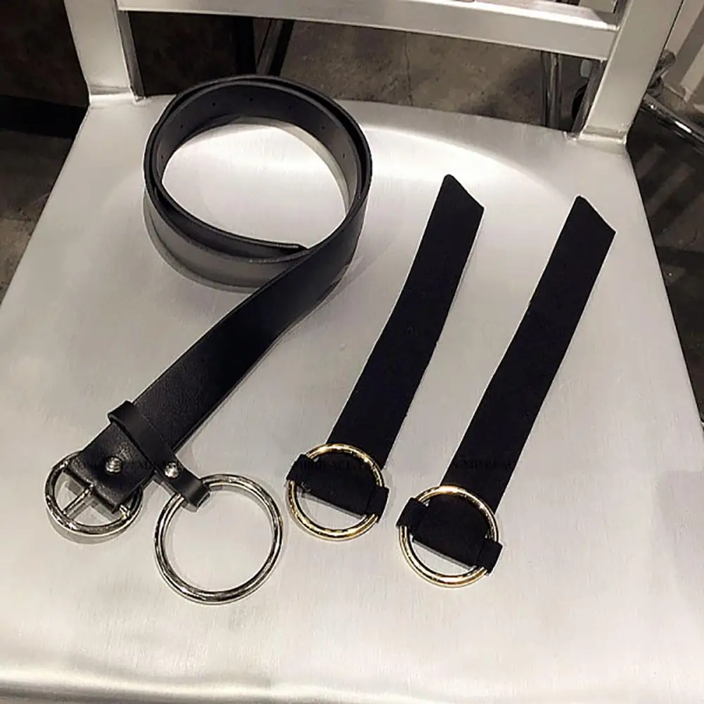Женский поясной ремень Ceinture Femme модные джинсы в стиле панк пояс с большим круглым