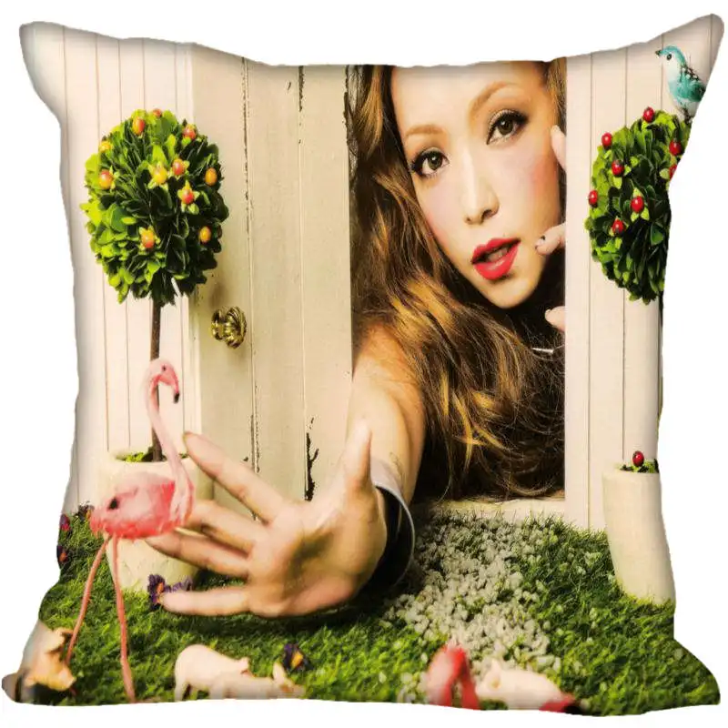 Индивидуальная квадратная наволочка Namie Amuro с рисунком, Мягкая Наволочка на молнии, 1 шт. Наволочка на заказ, больше размеров, a1949 - Цвет: 13