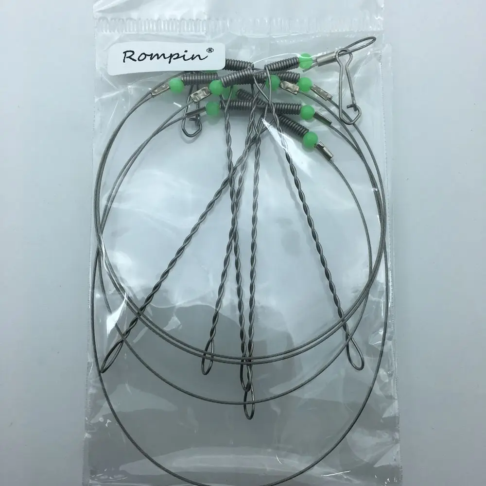 Rompin 2 шт./партия, поворотная леска с защитой от обмотки, рыболовный крючок, стальные буровые установки, высококачественные крючки, Стальные рыболовные крючки - Цвет: 805