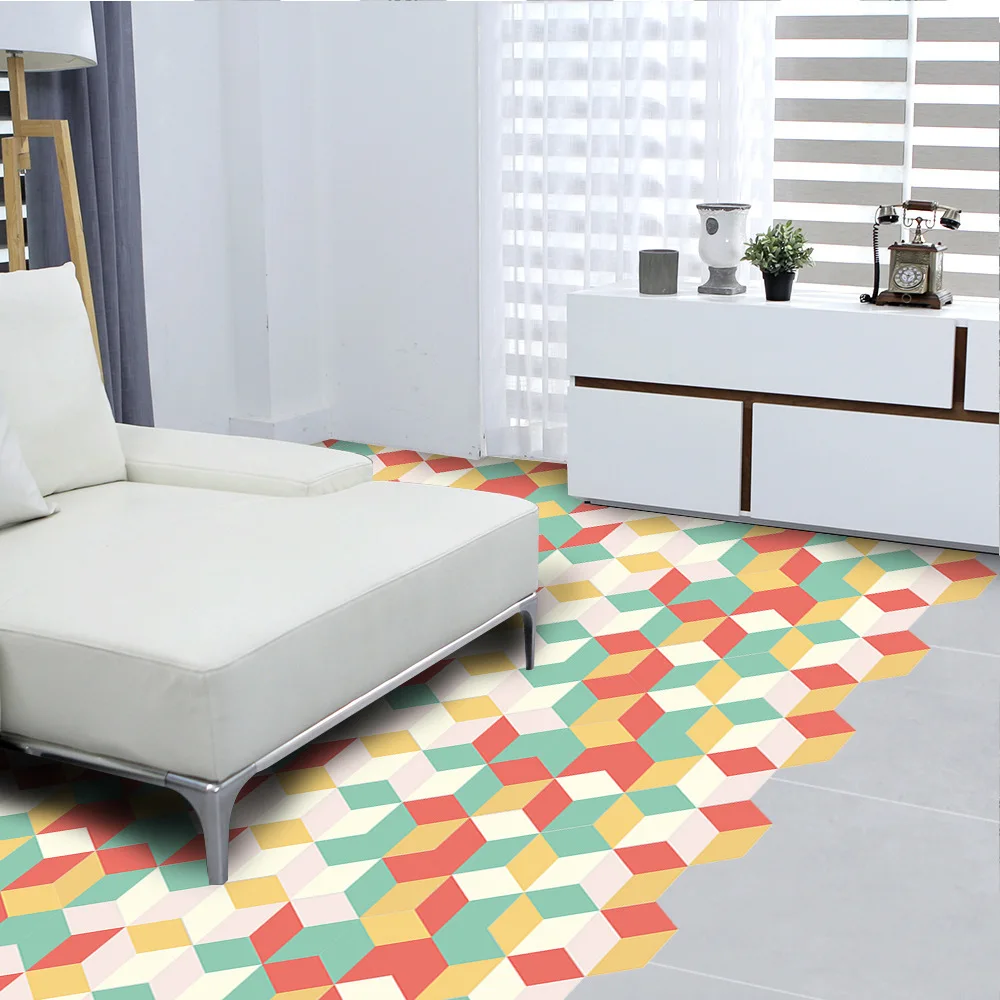 Забавное видение креативный DIY 3D пол наклейка Макарон дизайн самоклеющиеся