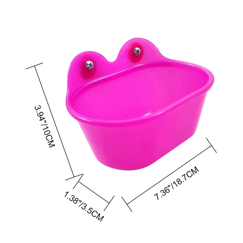 Bird Bathtub With Mirror Toy And Food Feeder Bowl For Parrot Parakeet Cockatiel Finch Canary African Grey Cockatoo