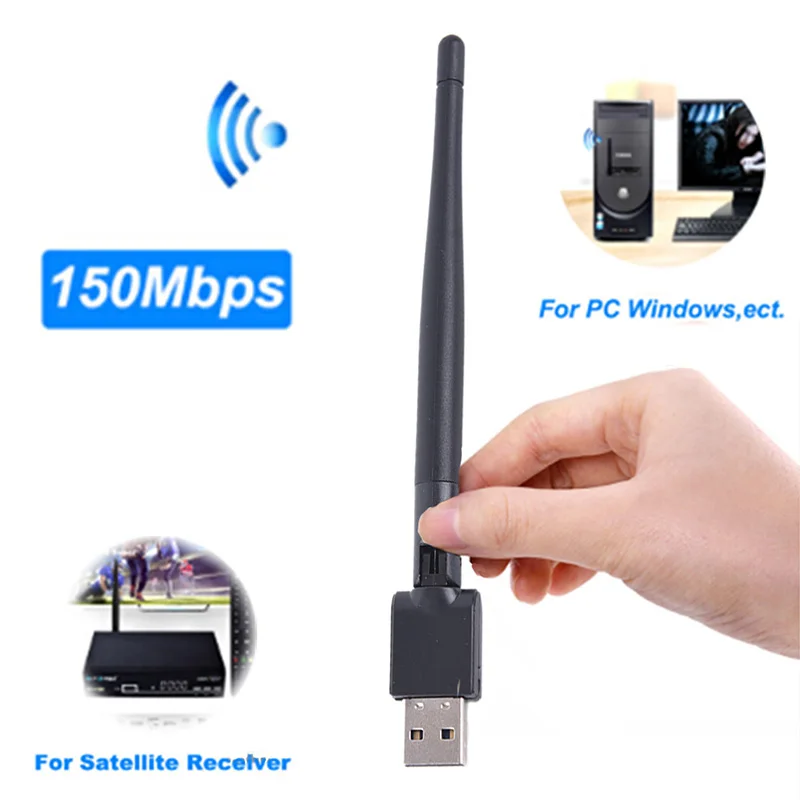 Мини USB Wifi адаптер высокоскоростной Wi Fi Ethernet MT7601 150Mbp WiFi приемник беспроводной