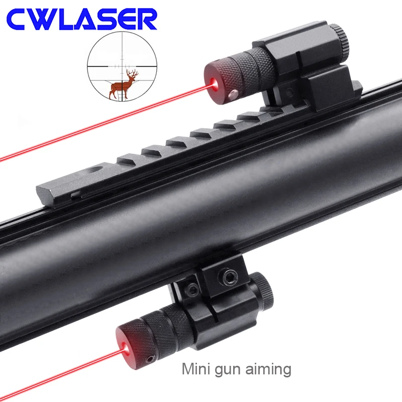 CWLASER Мини 5 мВт красный лазерный прицел с креплением охотничьи принадлежности(черный