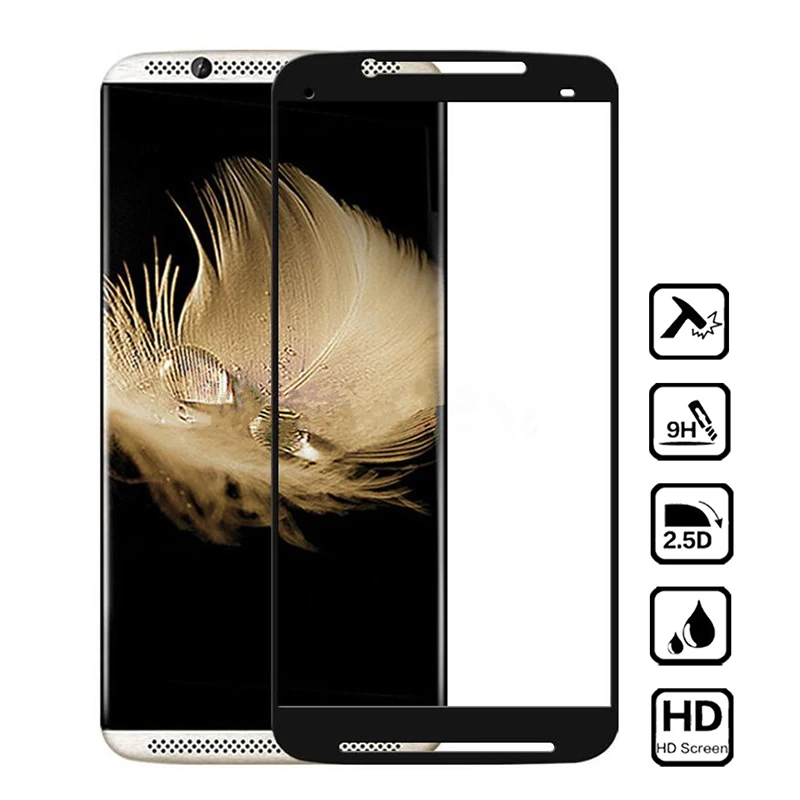 2.5D полное покрытие закаленное стекло для ZTE Blade V8 защита экрана Axon 7 nubia Z17 Mini S Z18 V18