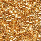 Taidian 24k Gold Matellic японское стекло, гальванические бусины для изготовления сережек, ювелирных изделий, 110, 1,6 мм, 3, гпакет, DB31