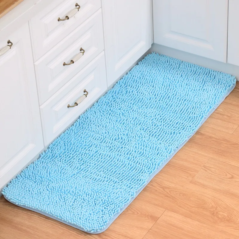 Light blue Zeegle синель коврики в ванную коврики для ванной противоскользящие кухонные коврики спальня ковры прикроватные впитывающие коврики журнальный столик напольный коврик - Цвет: Light blue
