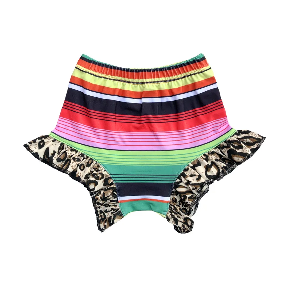 Новый дизайн подгузник с рисунком Бейсбольного гепарда фламинго серпе оборками