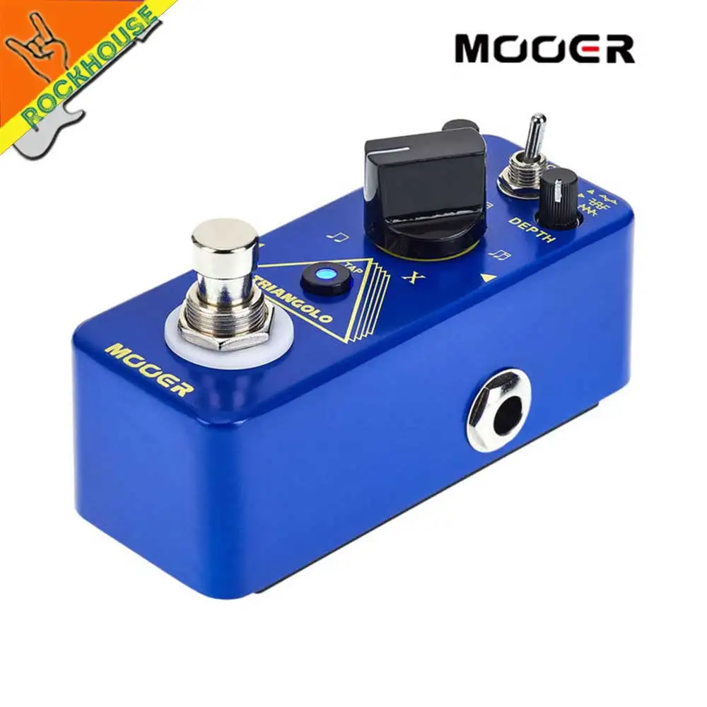 MOOER TRIANGOLO цифровая Педаль тремоло 3 выбираемые формы волны кран функция темпа 5