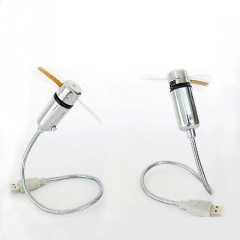 Мини USB портативный вентилятор гаджеты мигающий светодиодный охладитель для
