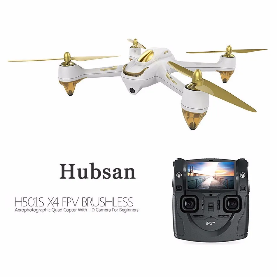 Белого и черного цвета) новые Hubsan X4 FPV H501S-S Quadcopter drone 1080 P камера gps Follow me(следуй за мной) и возврата домой - Цвет: White H501S