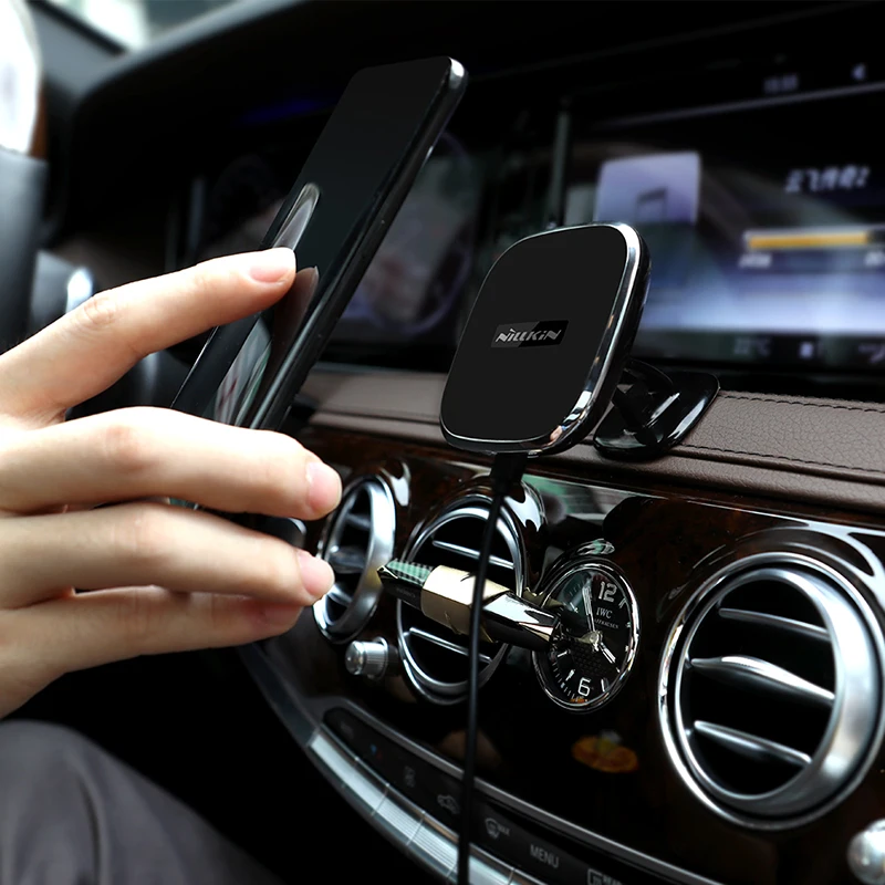 NILLKIN 360 Автомобильный держатель Магнитный QI Беспроводной Зарядное устройство для