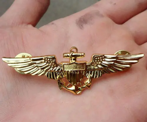 Значок авиатора военно-морской флоты Второй мировой войны булавка крылья | Спорт