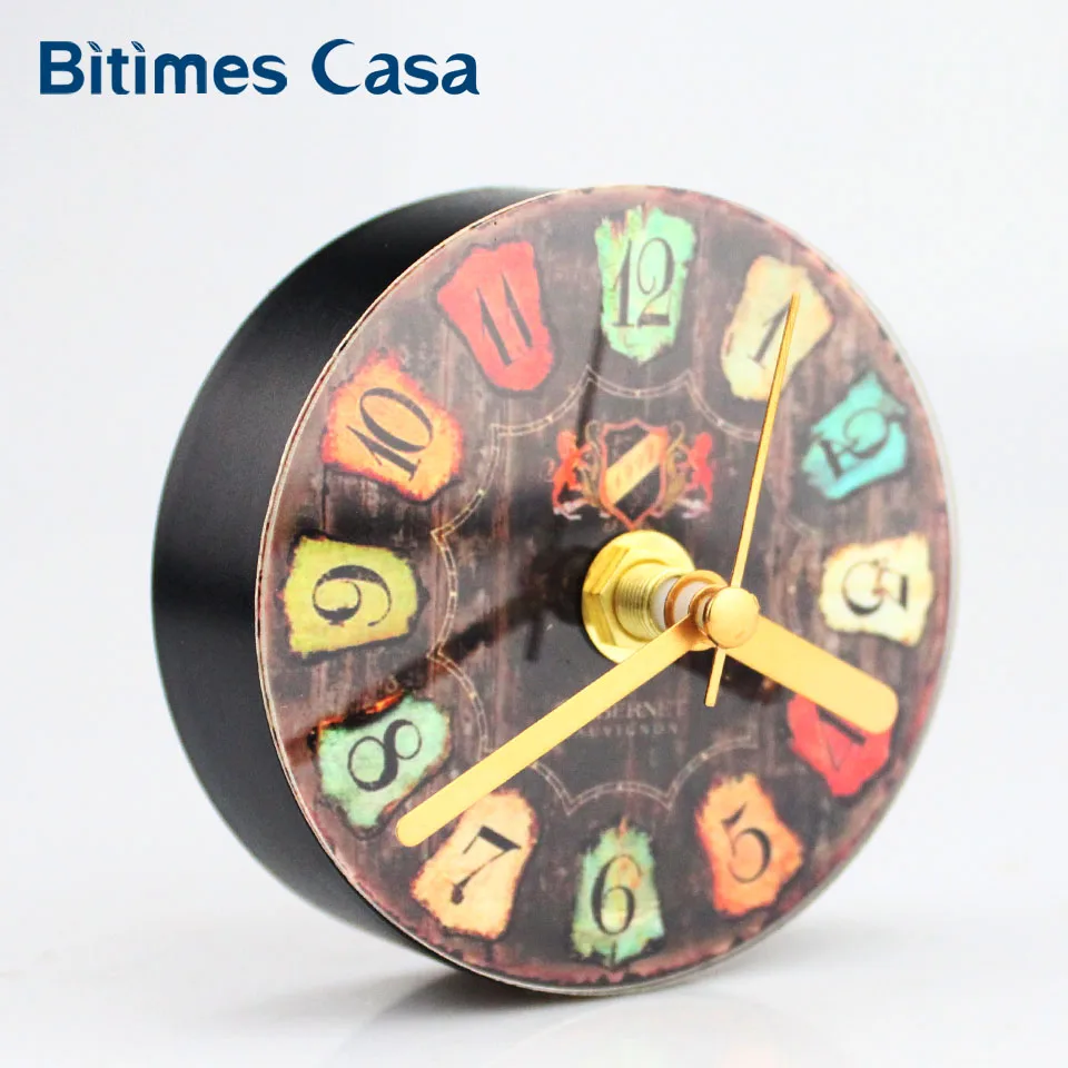 Винтажные настенные часы Bitimes магниты на холодильник наклейки украшения дома