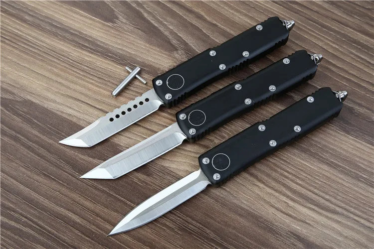 Складной нож RIUU UT85 D2 лезвие с алюминиевой ручкой Походный для выживания на