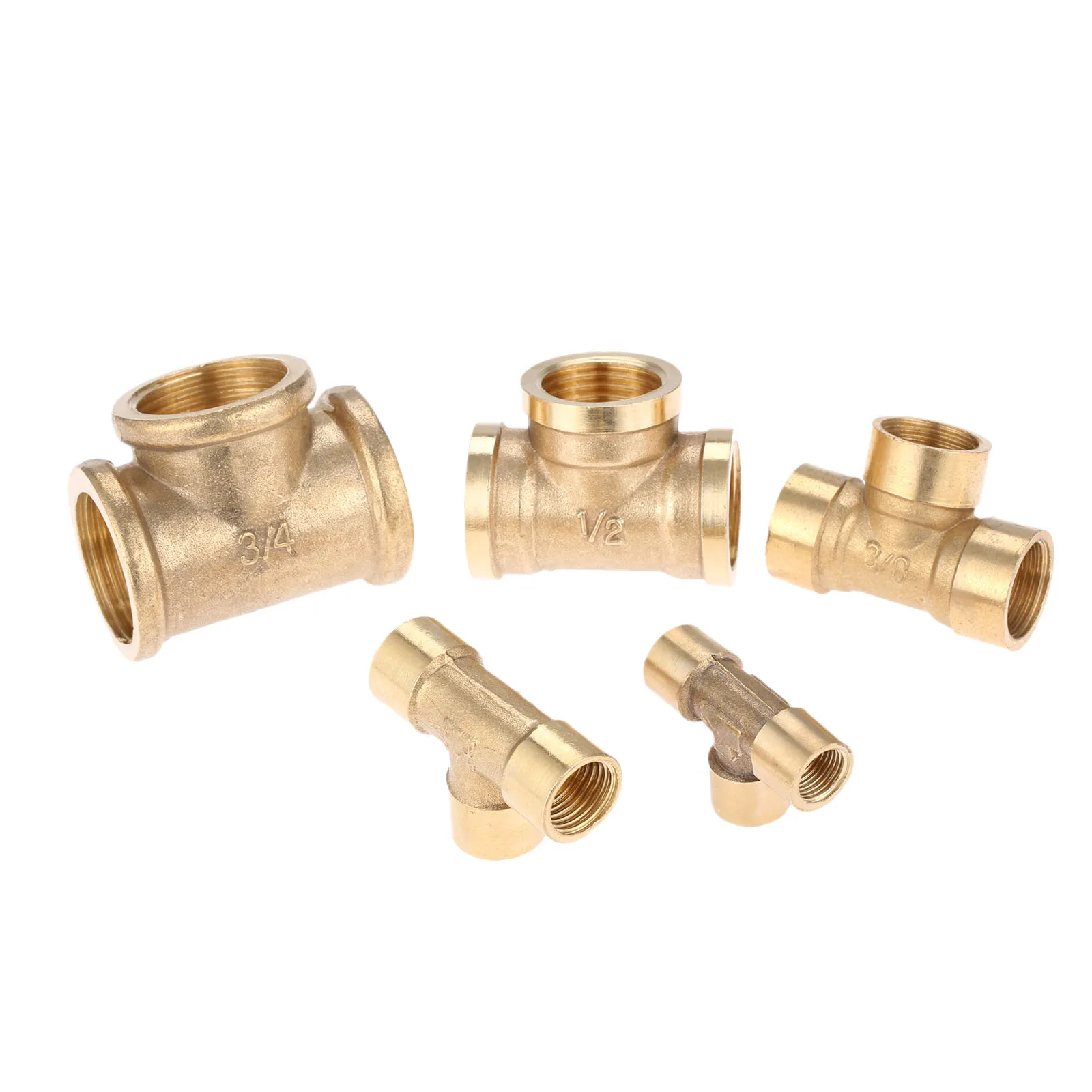 1/8 &quot1/4&quot 3/8 &quot1/2&quot 3/4 &quotс латунным штуцером гнездового разъема нить 3 Way трубы