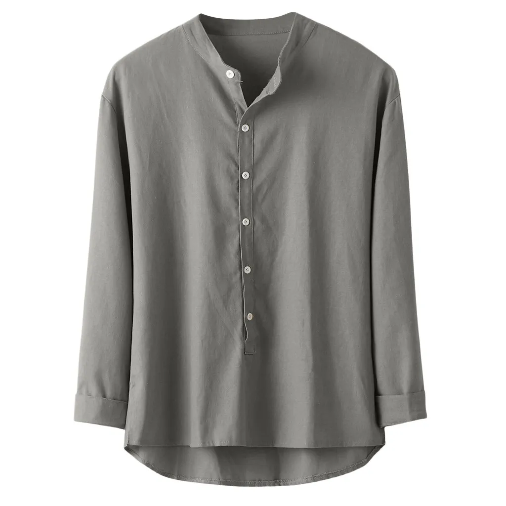 Новинка 2019 года модная Осенняя Повседневная льняная и хлопковая блузка с