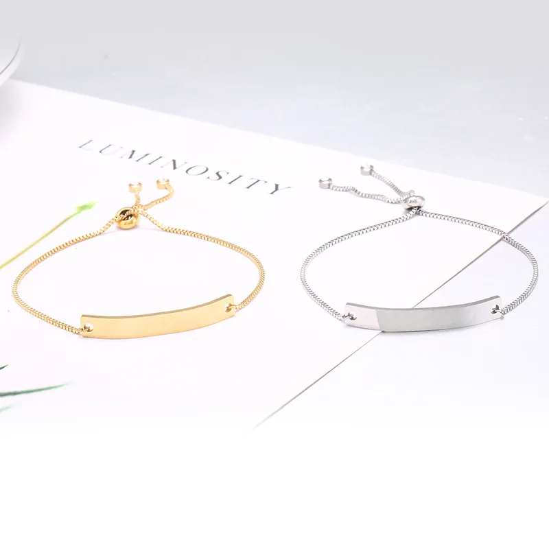 Модные женские браслеты MYLONGINGCHARM с надписью или именем на заказ регулируемая