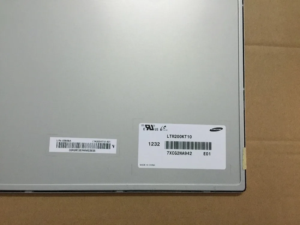 Оригинальный ЖК-дисплей класса A + LTM200KT10 20 0 дюйма TFT ЖК-панель LVDS WLED ЖК-экран 90 дней