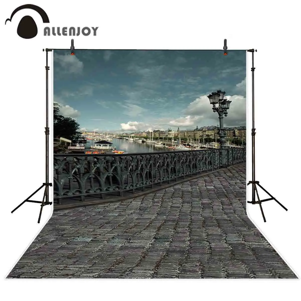 

Allenjoy фон для фотосъемки ландшафт Венеция винтажный мост кирпич свадебный фон фотостудия фотосессия стенд фотосессия