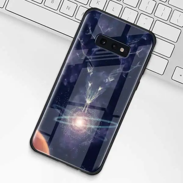 008 Чехол из закаленного стекла с изображением животных оленя льва для samsung Galaxy S10 S10e S9 S8 S10 Plus Note 9 A50 A30 - Цвет: 008