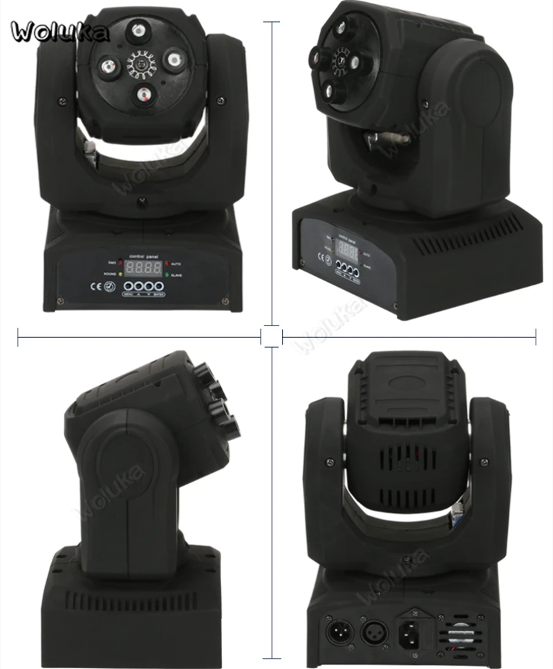 4 отверстия RGB движущийся луч Лазерный свет сцсветильник вращающийся