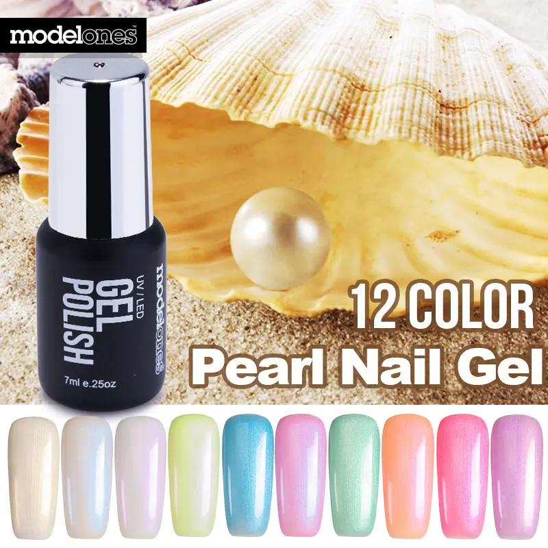 Белый жемчужный Гель лак Modelones отмачиваемый УФ гель для ногтей Pro долговечный
