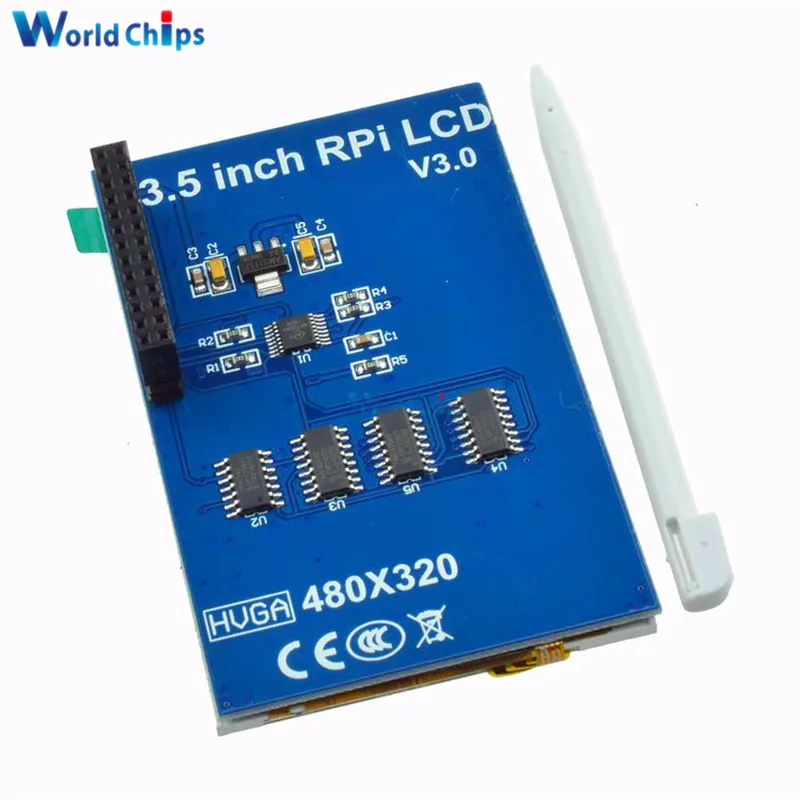 3 5 дюймовый TFT LCD сенсорный экран 320x480 SPI RGB дисплей плата для Raspberry Pi B +/PI2