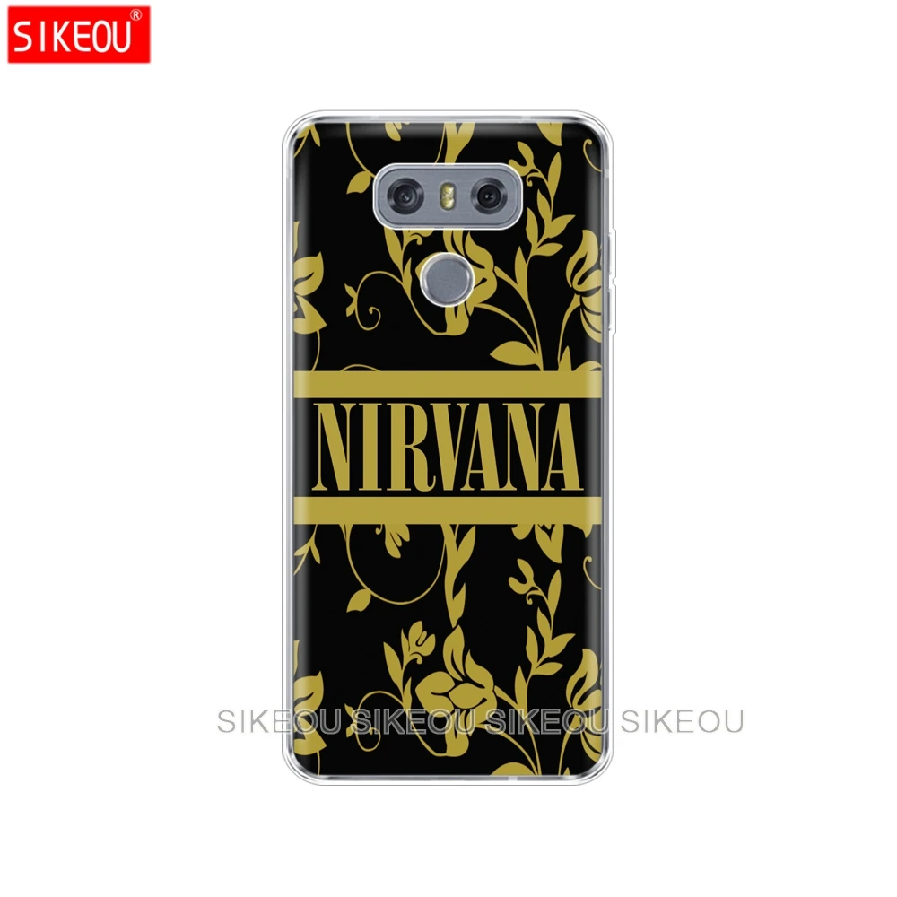Силиконовый чехол для телефона LG G7 Q8 Q6 G6 MINI G5 V30 V7 V9 k10 k8 X POWER 2 nirvana с изображением