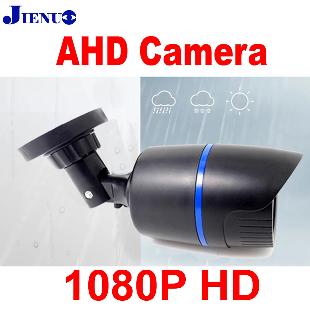 AHD камера 1080p Аналоговое наблюдение Высокое разрешение инфракрасное ночное видение CCTV безопасности дома Крытый открытый пуля 2mp Full Hd
