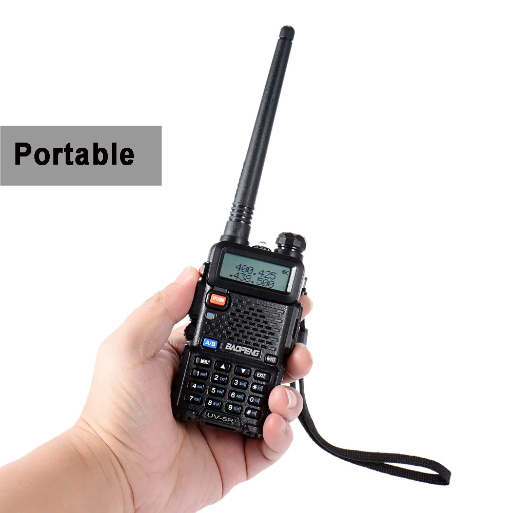 Baofeng UV-5R Walkie Talkie 10 км двусторонней радиосвязи УФ 5R радио ФИО Comunicador радиостанции 128CH УКВ Dual-band полиции сканер
