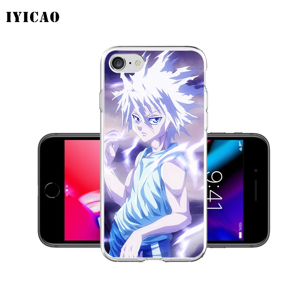 IYICAO киллуа золдик Охотник x Охотник Мягкий силиконовый чехол для iPhone X XR XS MAX 6 6s 7 8 Plus x 5 5S SE TPU чехол