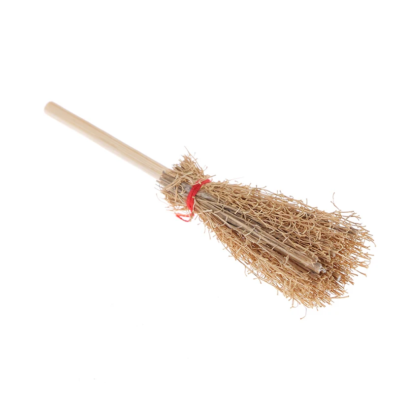 

New 1:12 Dollhouse Miniature Fairy Garden Broom Cleaning Tools