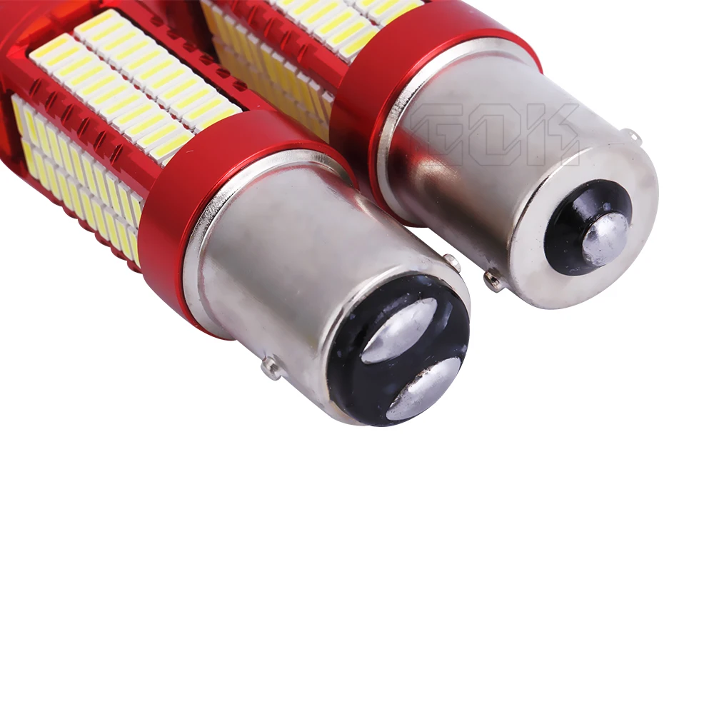 2 шт. P21W BA15S BAY15D 1157 1156 светодиодный 106smd 4014 12 В автомобильный 30 Вт SMD S25 указатель