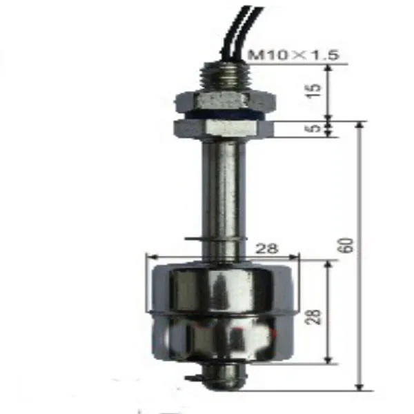 220V 1A 50W Поплавковый выключатель из нержавеющей стали MK-SFS6010 горячий бак из нержавеющей стали Датчик уровня воды и жидкости горизонтальный поплавковый выключатель