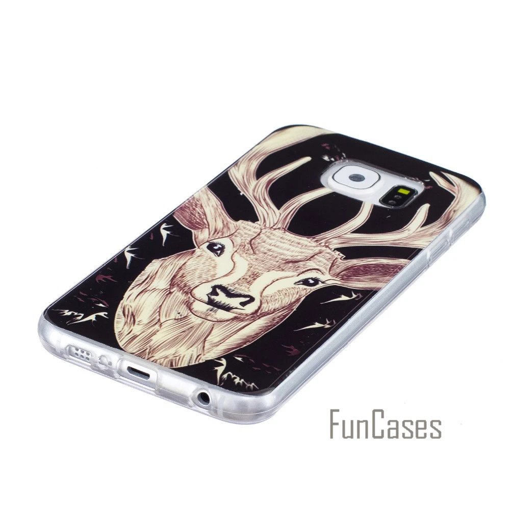 Световой чехол для Coque Samsung Galaxy S6 силиконовый Чехол Силиконовый g9200 g920a gelaksy Ajax|case