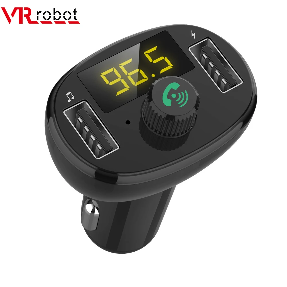 VR робот автомобильный MP3-плеер Bluetooth Handsfree fm-передатчик модулятор u-диск музыкальный плеер с двойным USB быстрым автомобильным зарядным устройством