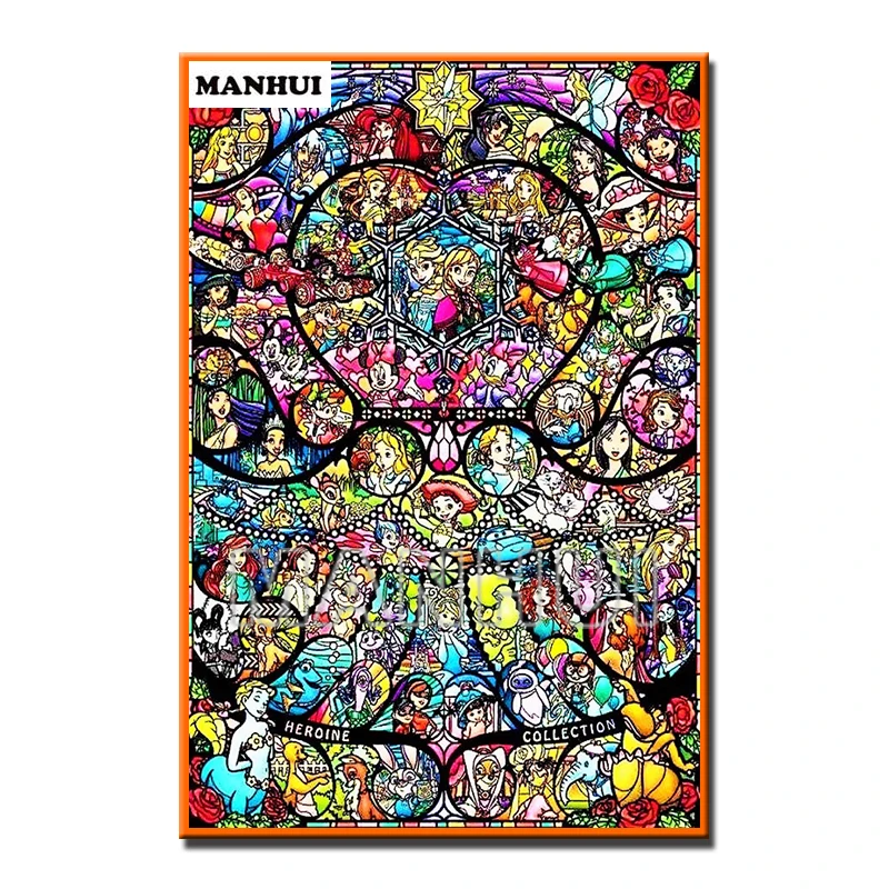 

Новый мультяшный рисунок, алмазная вышивка, рукоделие, алмазная живопись, вышивка крестиком, картина Стразы, домашний декор MH283