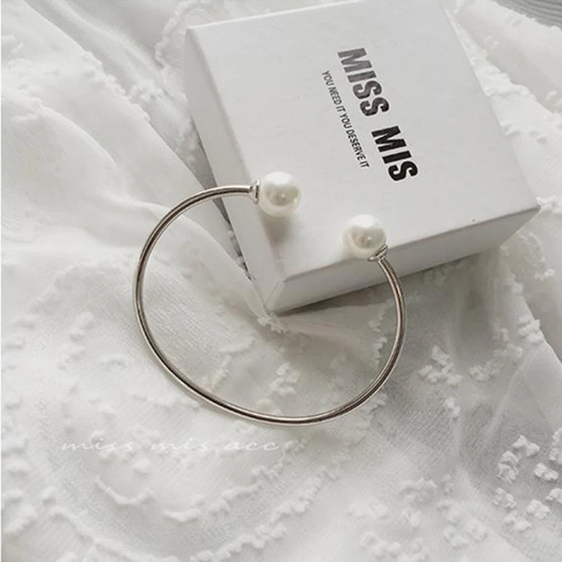 Shunyun Очаровательная Ювелирные Изделия Дамы Браслет Перлы Стерлингового Серебра