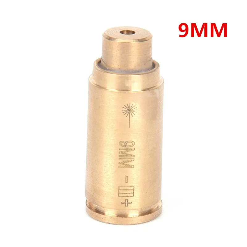 Охотничий лазер Red dot латунь медь boresight CAL.308. 45. 38. 30 CAL 7 мм 8 мм Картридж Диаметр sighter для прицела охота регулировка - Цвет: 9MM