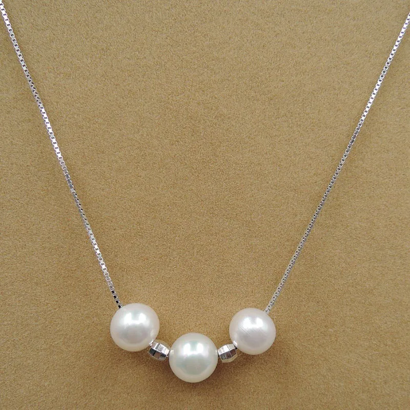 100% натуральный пресноводный жемчуг ожерелье-хорошее качество | Украшения и